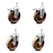 Service Caster 5 Inch High Temp Phenolic Swivel 10mm Stem Caster Total Lock Brake SCC, 2PK SCC-TSTTL20S514-PHSHT-M1015-2-S-2 - alternate 1